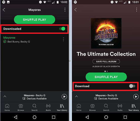 Spotify Download One Song